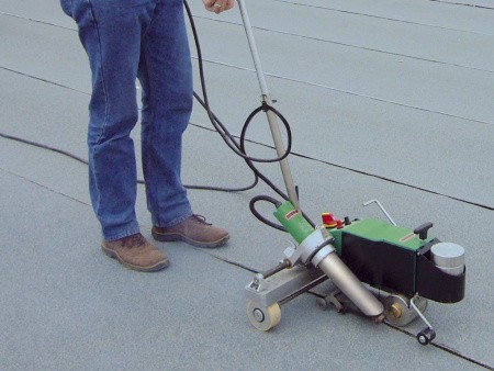 Сварочный автомат горячего воздуха BITUMAT B2 - применение