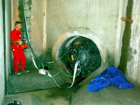 Пневматическое заглушающее перекрытие LAMPE для нефт., 300-800мм., применение